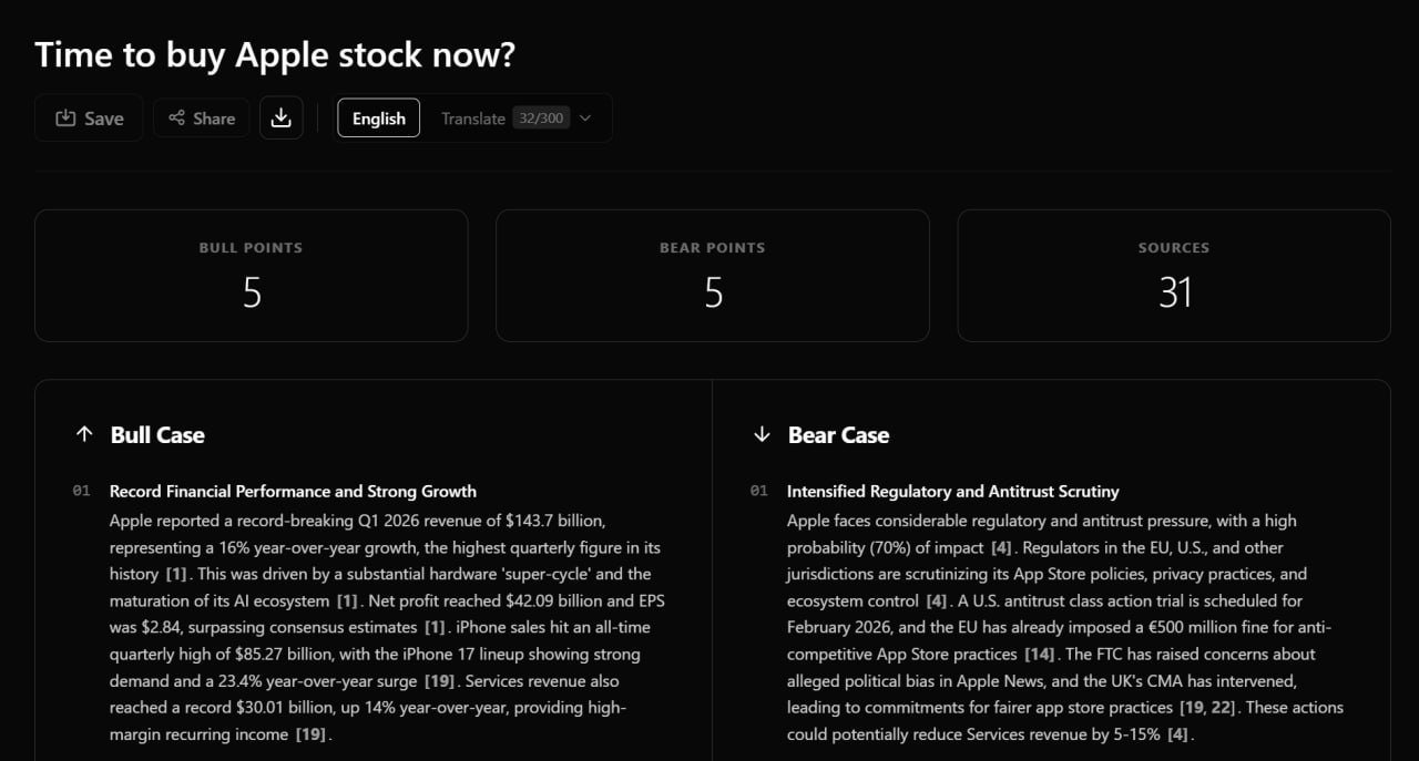 Bull and bear case analysis